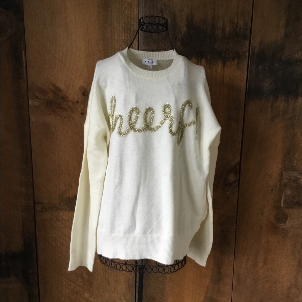 NWT Gilli Sweater Cheers
